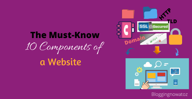 Components of a website.