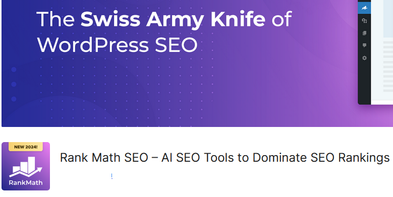 RankMath is a popular WordPress SEO plugin that helps users optimize their websites for search engines with a user-friendly interface and advanced features. It offers tools for keyword optimization, schema markup, XML sitemaps, and integration with Google Analytics, making SEO management accessible even for beginners.